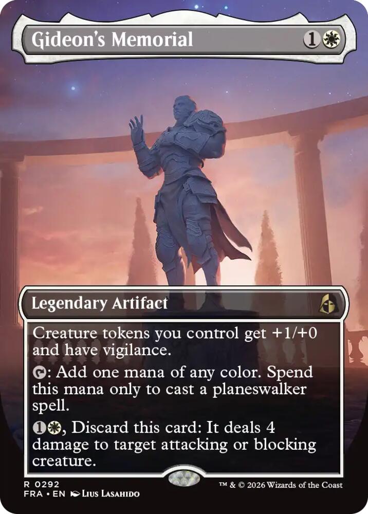 Gideon's Memorial (Borderless) #292 FOIL Reality Fracture