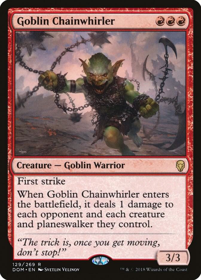 Goblin Chainwhirler #129 Dominaria
