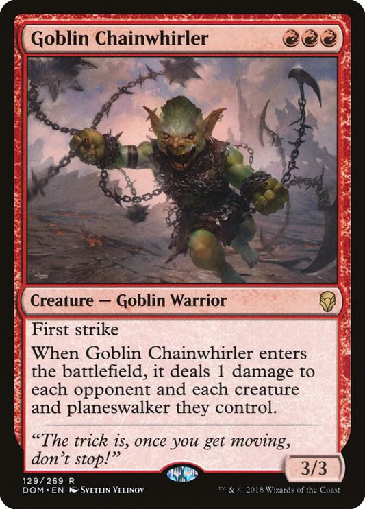 Goblin Chainwhirler #129 Dominaria