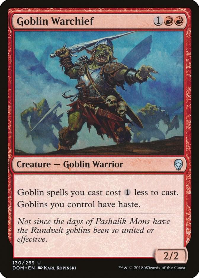 Goblin Warchief #130 Dominaria