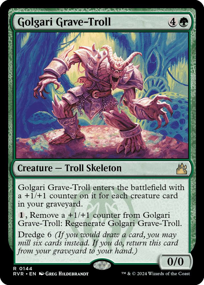 Golgari Grave-Troll #144 Ravnica Remastered