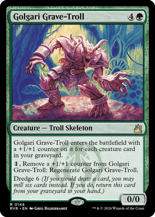 Golgari Grave-Troll #144 Ravnica Remastered