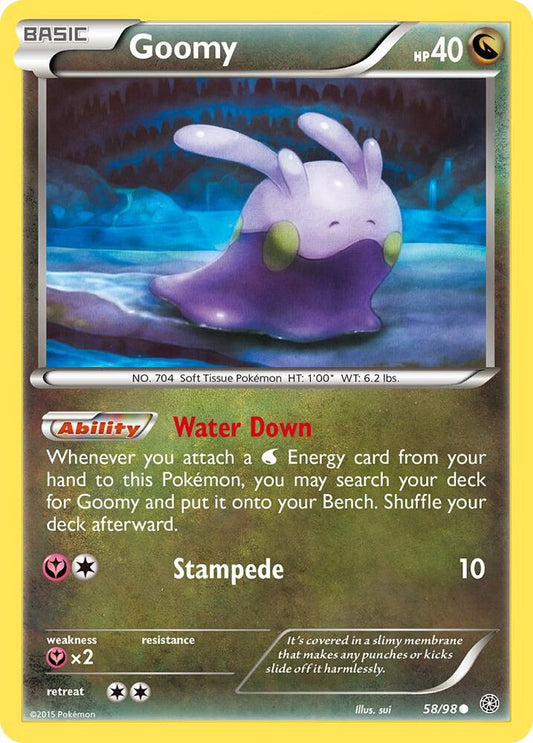 Goomy #58 REVERSE HOLOFOIL XY - Ancient Origins