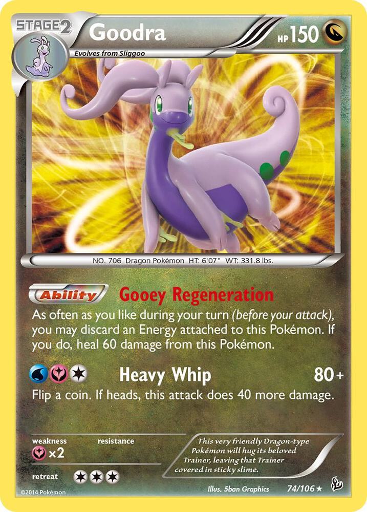 Goodra #74 HOLOFOIL XY - Flashfire