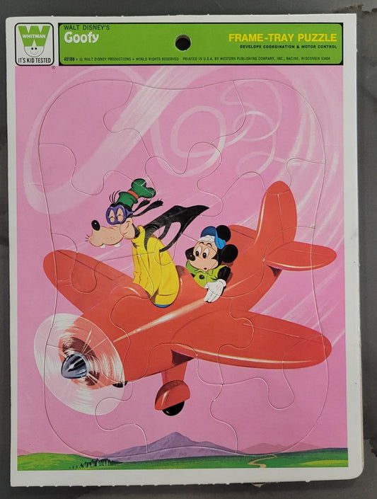 Goofy 12 Piece Puzzle (Whitman) (1970's)
