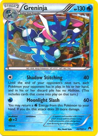 Greninja #40 HOLOFOIL (XY BREAKpoint) Deck Exclusives