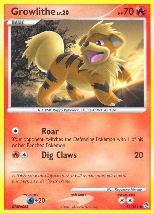 Growlithe #89 Secret Wonders