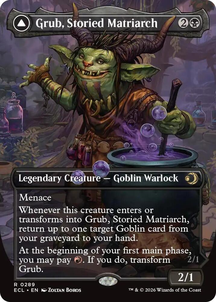 Grub, Storied Matriarch (Borderless) #289 Lorwyn Eclipsed