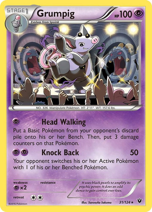 Grumpig #31 FOIL XY - Fates Collide