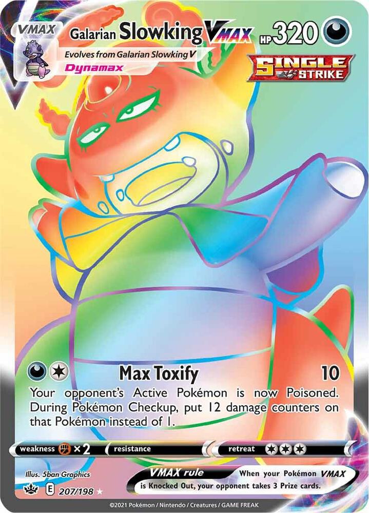 Galarian Slowking VMAX (Secret) #207 SWSH06: Chilling Reign