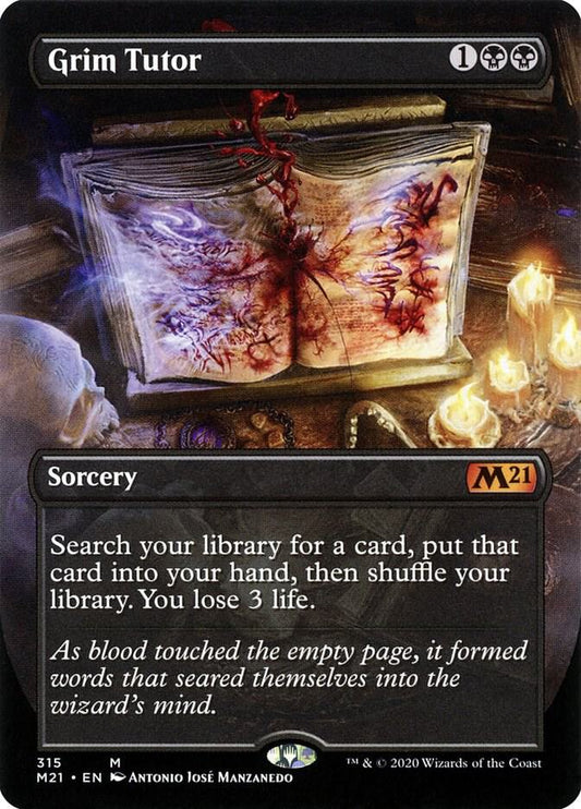 Grim Tutor (Alternate Art) #315 Magic 2021