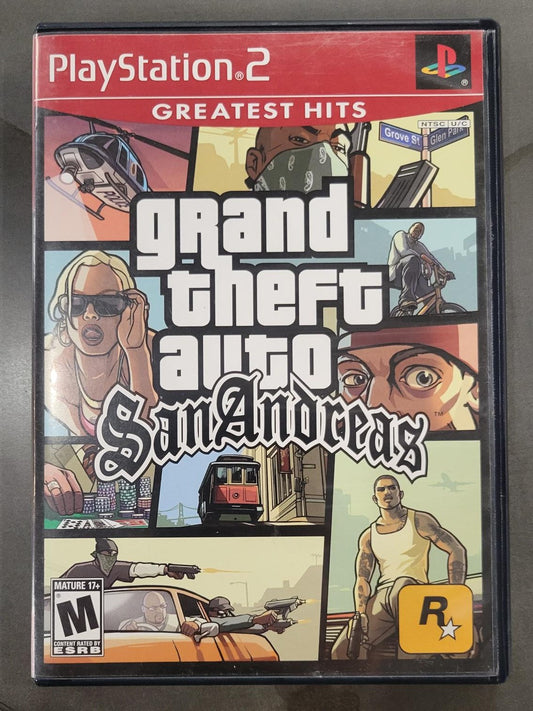 Playstation 2 Grand Theft Auto San Andreas (Greatest Hits) (Complete)