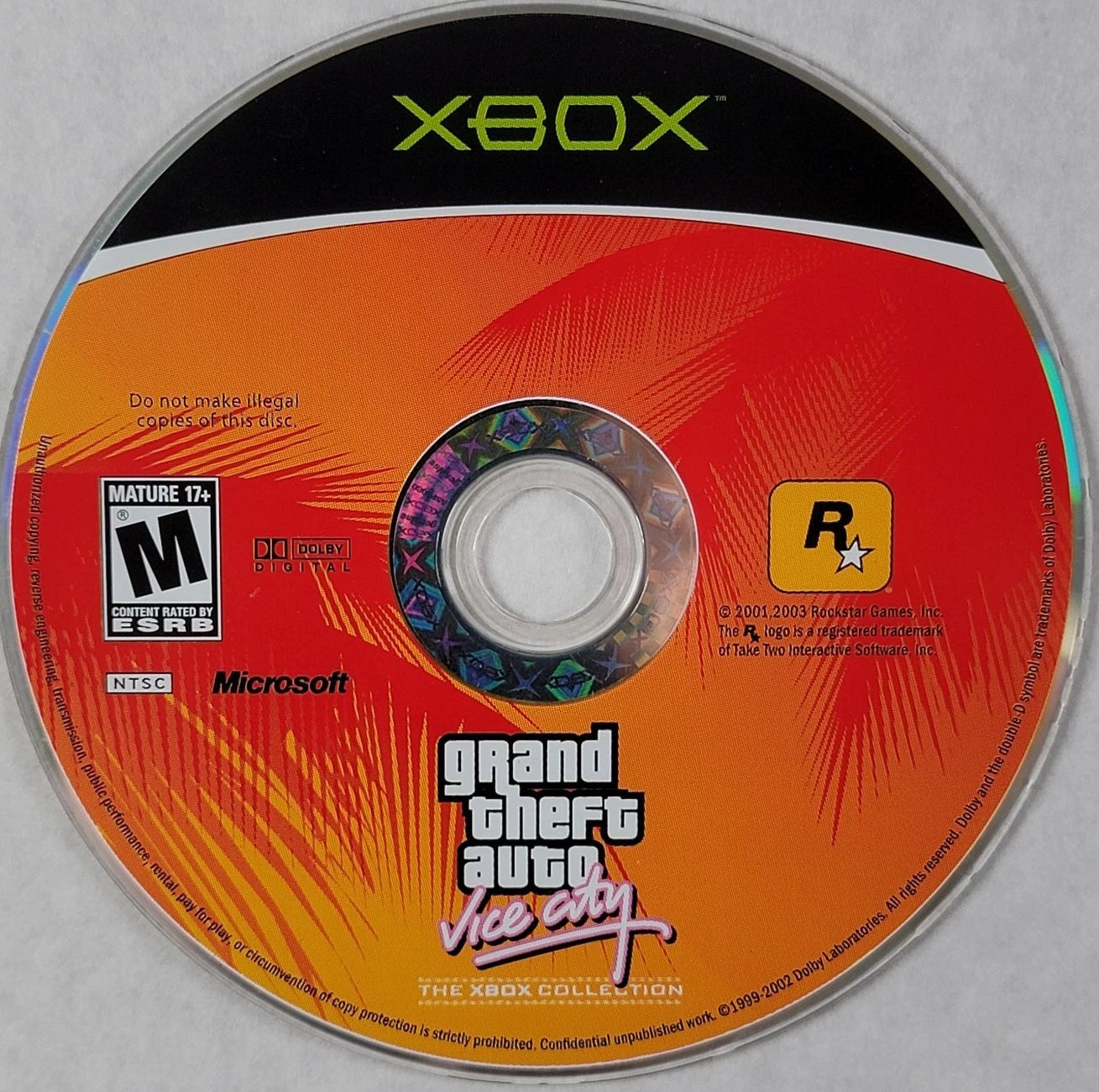 XBOX Grand Theft Auto Vice City (Disc Only)