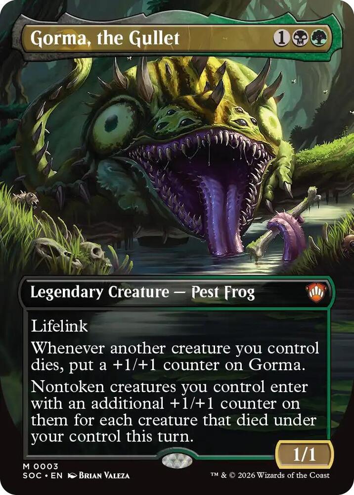 Gorma, the Gullet (Borderless) #3 Commander: Secrets of Strixhaven