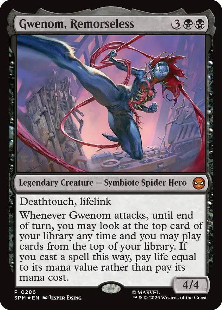 Gwenom, Remorseless #286 FOIL Unique and Miscellaneous Promos (Spider-Man)