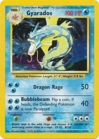 Gyarados #6 HOLOFOIL Base Set