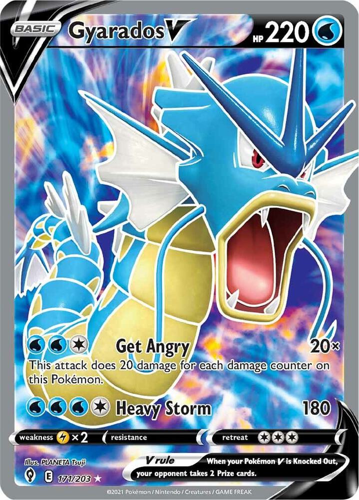 Gyarados V (Full Art) #17 SWSH07: Evolving Skies