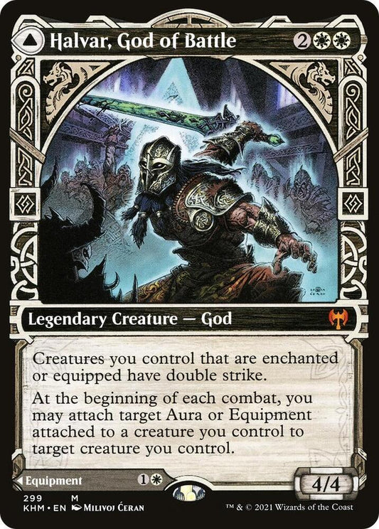 Halvar, God of Battle (Showcase) #299 FOIL Kaldheim