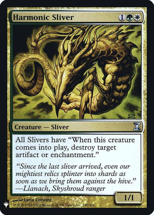 Harmonic Sliver #240 FOIL The List Reprints