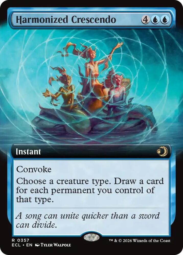 Harmonized Crescendo (Extended Art) #357 Lorwyn Eclipsed