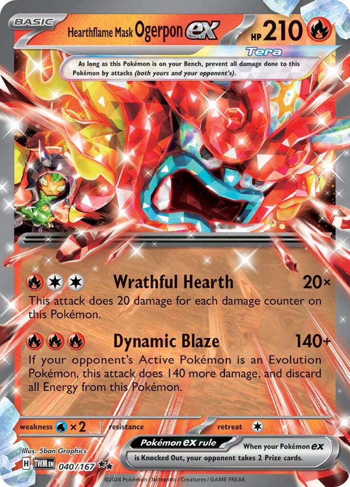 Hearthflame Mask Ogerpon EX #40 SV06: Twilight Masquerade