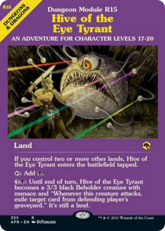 Hive of the Eye Tyrant (Dungeon Module) #355 Adventures in the Forgotten Realms