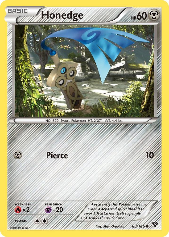 Honedge #83 REVERSE HOLOFOIL XY Base Set