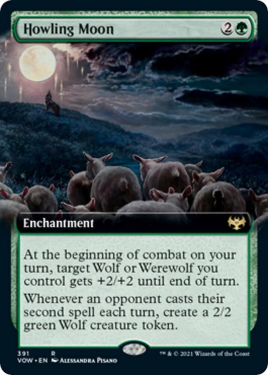 Howling Moon #391 (Extended Art) Innistrad: Crimson Vow