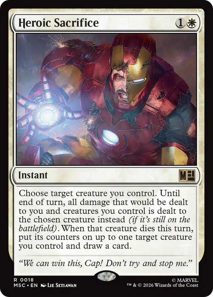 Heroic Sacrifice #18 Commander: Marvel Super Heroes