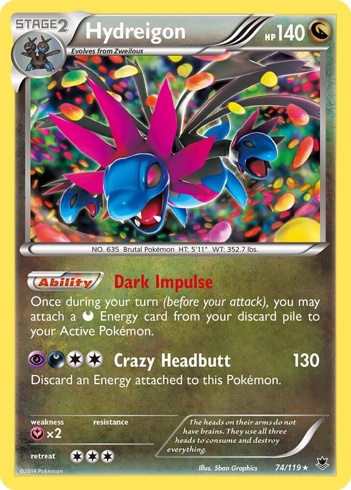 Hydreigon #74 HOLOFOIL XY - Phantom Forces