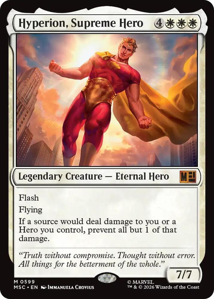 Hyperion, Supreme Hero #599 FOIL Commander: Marvel Super Heroes