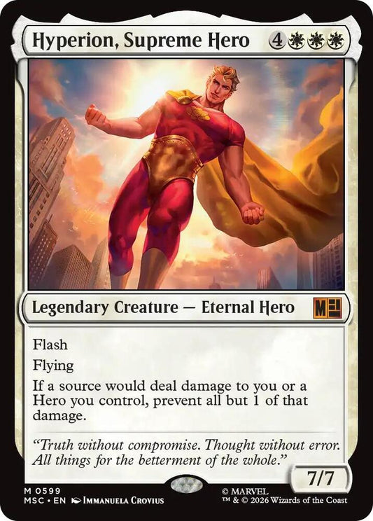 Hyperion, Supreme Hero #599 FOIL Commander: Marvel Super Heroes