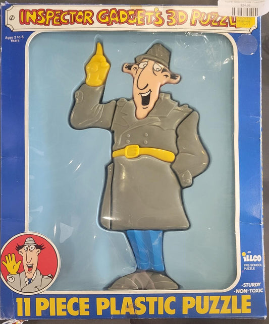 Inspector Gadget's 3D Puzzle 11 piece plastic puzzle (1983) (Complete)