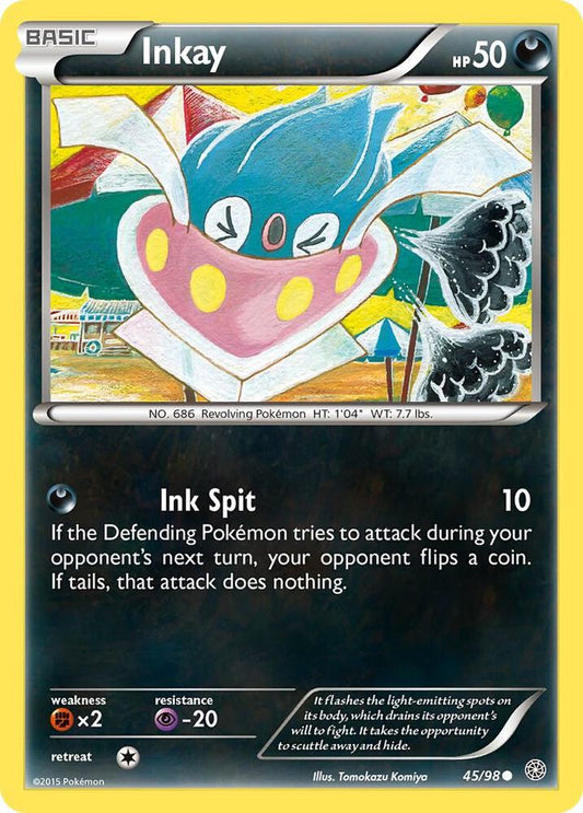 Inkay #45 REVERSE HOLOFOIL XY - Ancient Origins