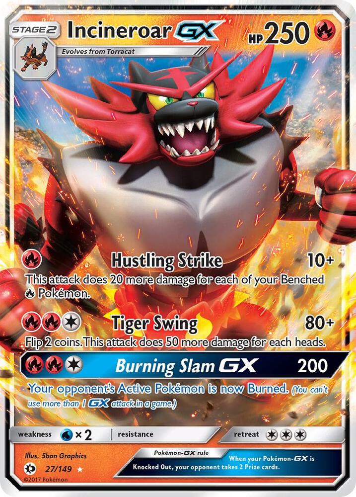 Incineroar GX #27 SM Base Set