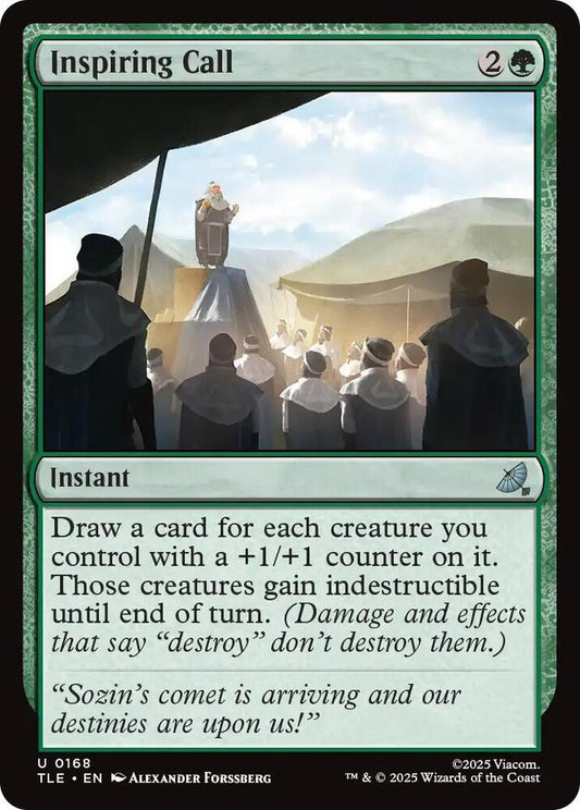 Inspiring Call #168 FOIL Avatar: The Last Airbender: Eternal Legal