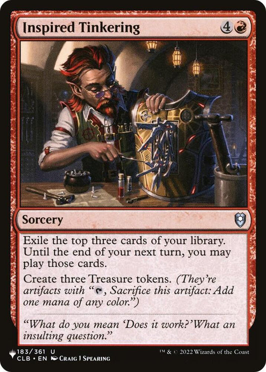 Inspired Tinkering #183 The List Reprints