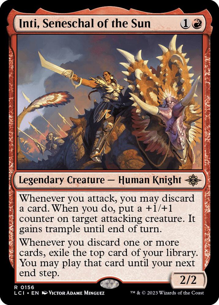Inti, Seneschal of the Sun #156 FOIL The Lost Caverns of Ixalan