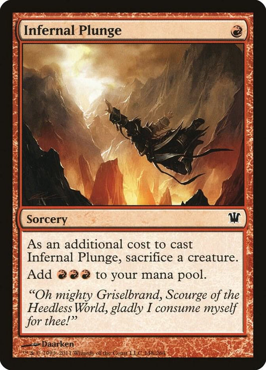 Infernal Plunge #148 Innistrad