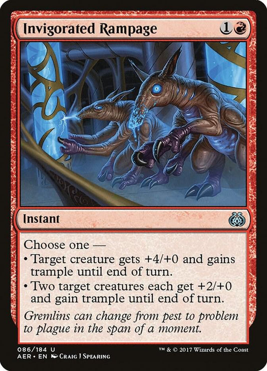 Invigorated Rampage #86 FOIL Aether Revolt
