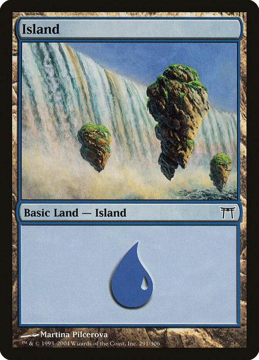 Island #291 Champions of Kamigawa
