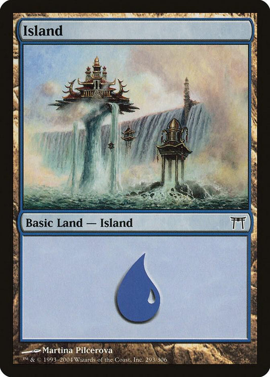 Island #293 Champions of Kamigawa