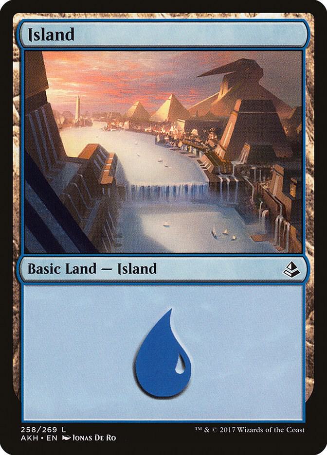 Island #258 FOIL Amonkhet