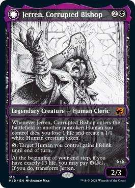 Jerren, Corrupted Bishop (Showcase) #316 FOIL Innistrad: Midnight Hunt