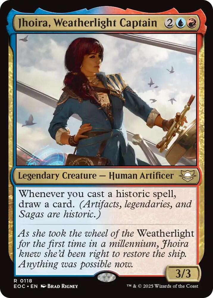 Jhoira, Weatherlight Captain #118 Commander: Edge of Eternities