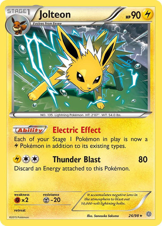 Jolteon #26 REVERSE HOLOFOIL XY - Ancient Origins