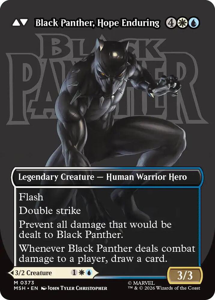 King T'Challa (Borderless) #373 FOIL Marvel Super Heroes