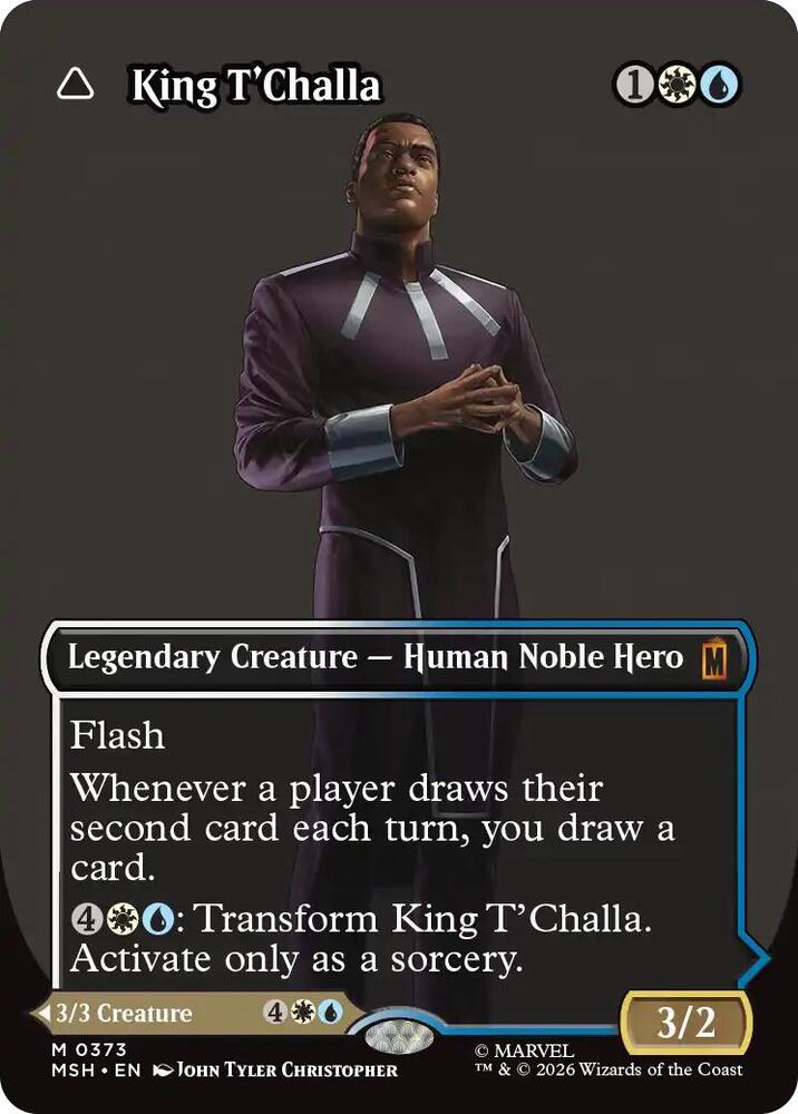 King T'Challa (Borderless) #373 FOIL Marvel Super Heroes