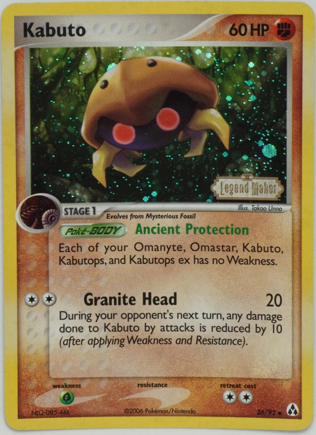Kabuto #36 FOIL Legend Maker