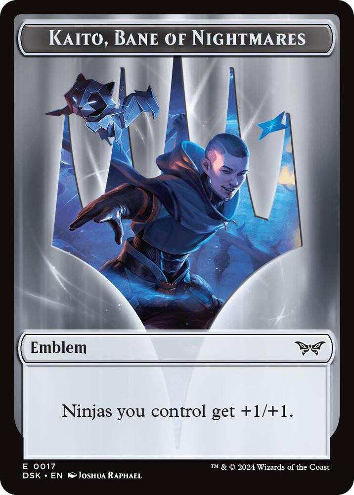 Emblem Kaito, Bane of Nightmares #17 // Gremlin #11 Token FOIL Duskmourn: House of Horror